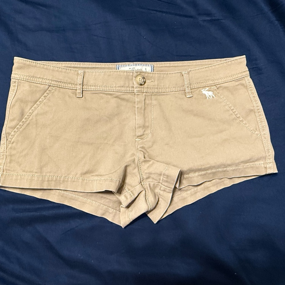 Abercrombie & Fitch High Waist Tan Shorts